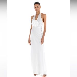 THE BAR GRAYSON GOWN BLANC DRESS